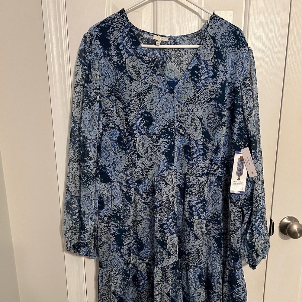 NWT Joie Printed Maxi Dress Size  XXLARGE
